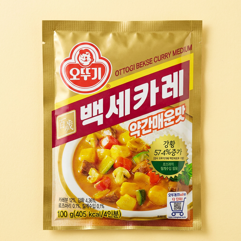 오뚜기 백세카레 약간매운맛, 100g, 3개