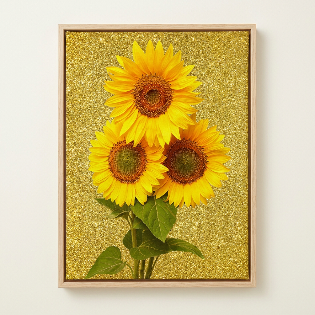 세잔느화실 풍수 황금 해바라기 액자, 캔버스액자, 21x26cm, 골드해바라기세송이 가격 비교 세잔느화실 풍수 황금 해바라기 액자, 캔버스액자, 21x26cm, 골드해바라기세송이