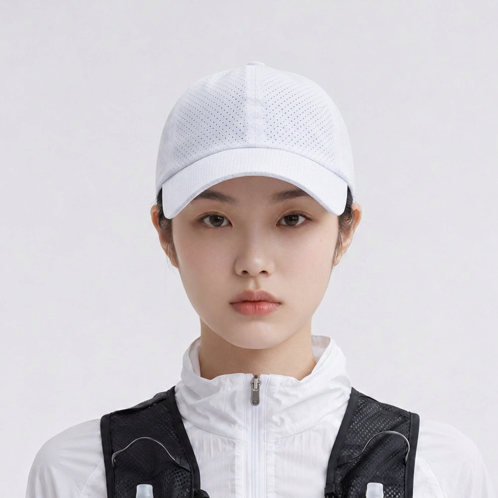 잇네 남녀공용 경량 러닝 볼캡 모자, 화이트, Free, 1개