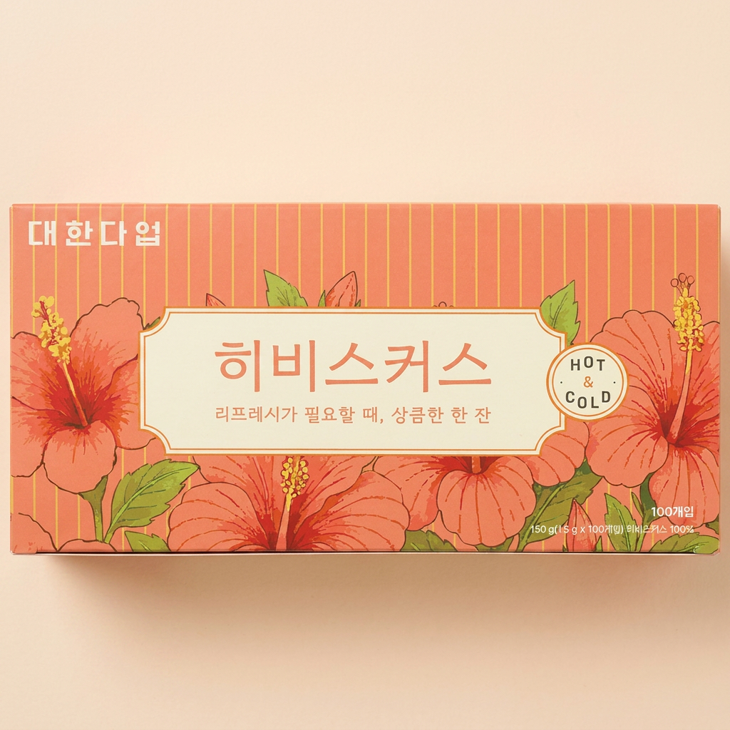 대한다업 히비스커스 티백, 1.5g, 100개, 1개