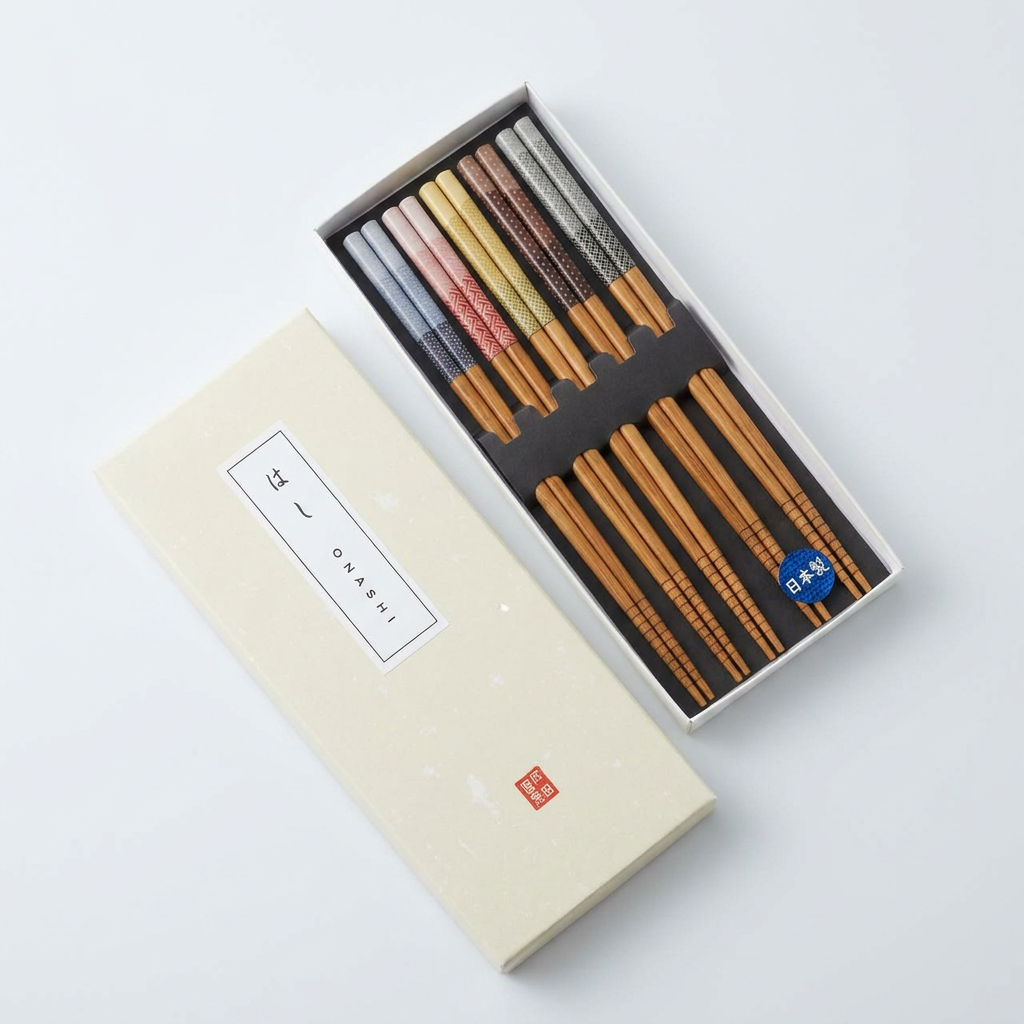 일본 프리미엄 젓가락 세트 5P 글로스, 5개