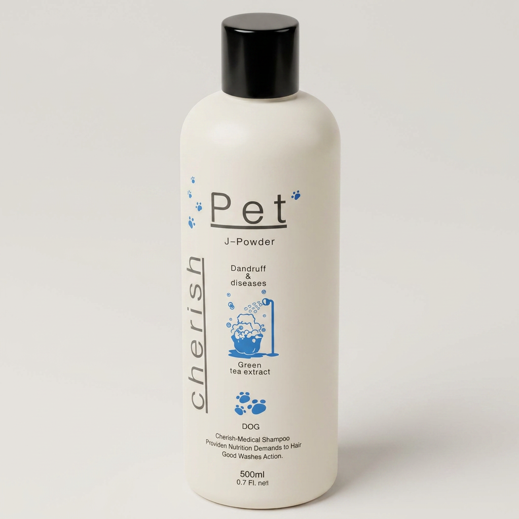 체리쉬 강아지 비듬 피부질환방지 애견 샴푸, 500ml, 1개