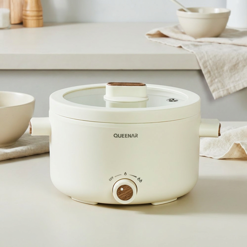 퀸나 크리미 멀티 쿠커, QNMK-20W, 2L, 화이트, 1개