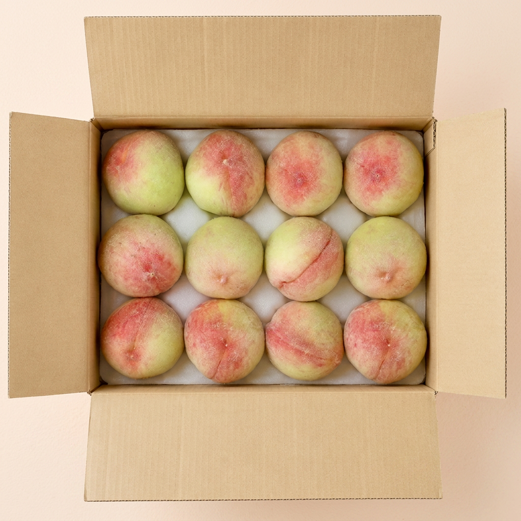 프로프룻 경북 딱딱이 복숭아, 특품, 2kg, 11-14과, 1박스