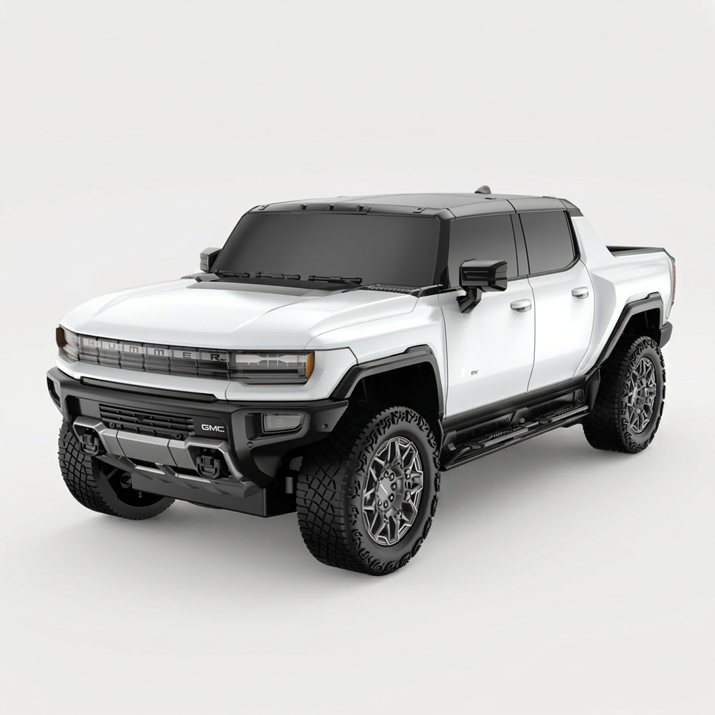 RASTAR GMC Hummer EV RC카, 1:26, 화이트, 1개