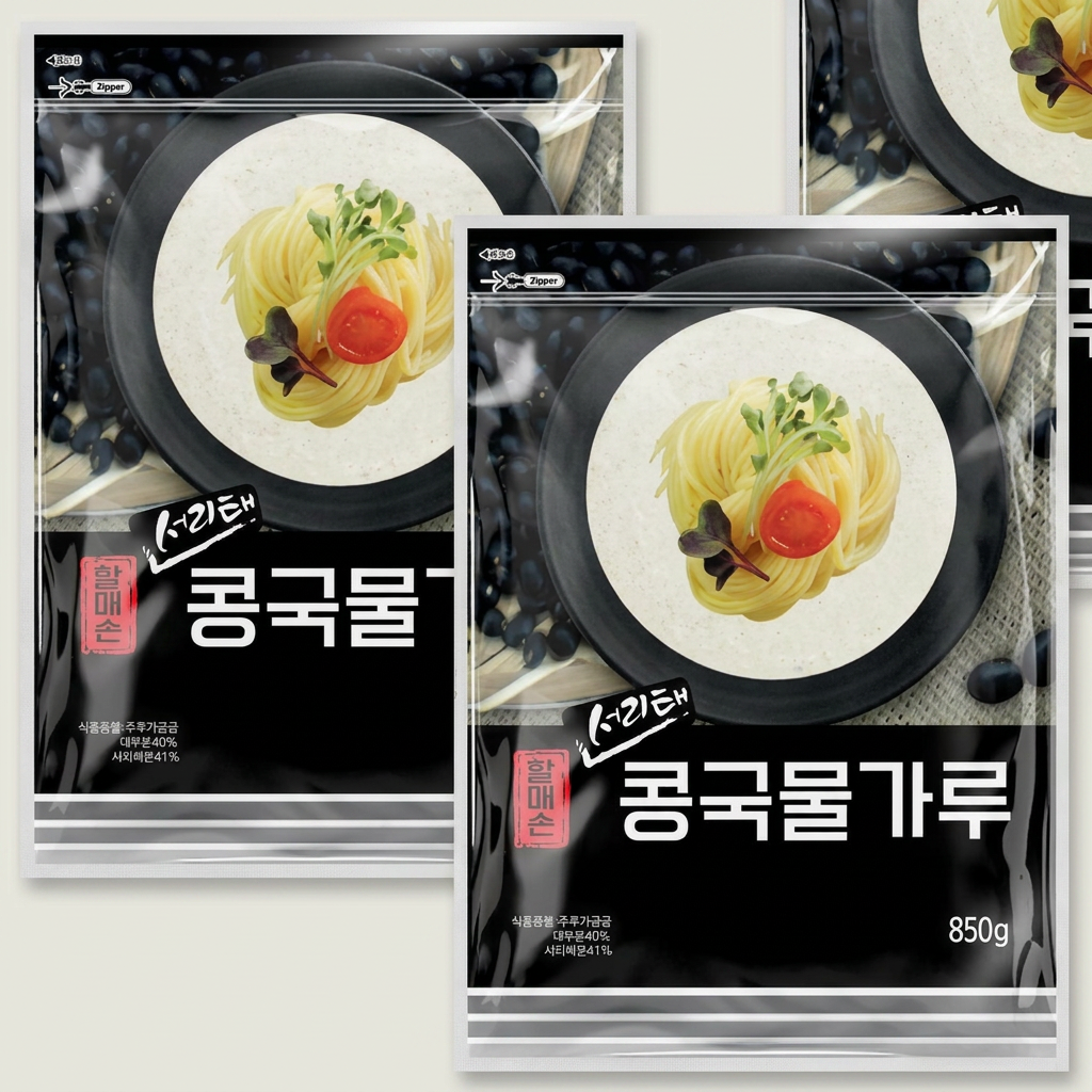 정통식품 할매손 서리태 콩국물가루 콩국수용, 850g, 2개