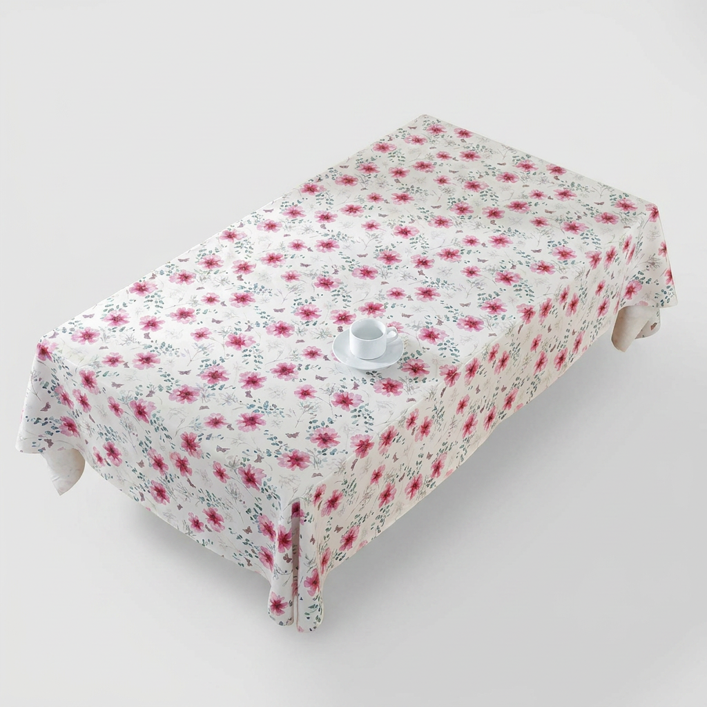 PVC 방수 식탁보 KS8522-571, 레몬, 100x140cm, 1개