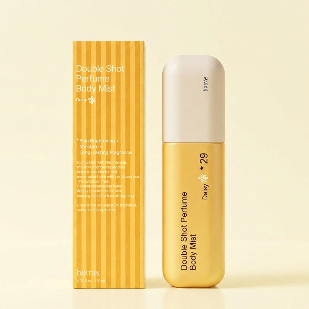 헤트라스 더블샷 퍼퓸 바디미스트, 데이지향, 120ml, 1개