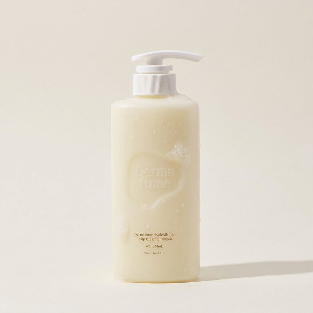 더마퓸 히알콜라겐 두피 크림 샴푸, 화이트머스크향, 500ml, 1개