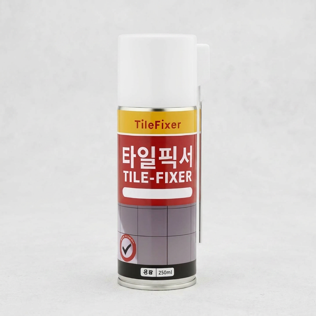 타일픽서 노즐 스프레이형 접착제 영구고정용, 250ml, 1개