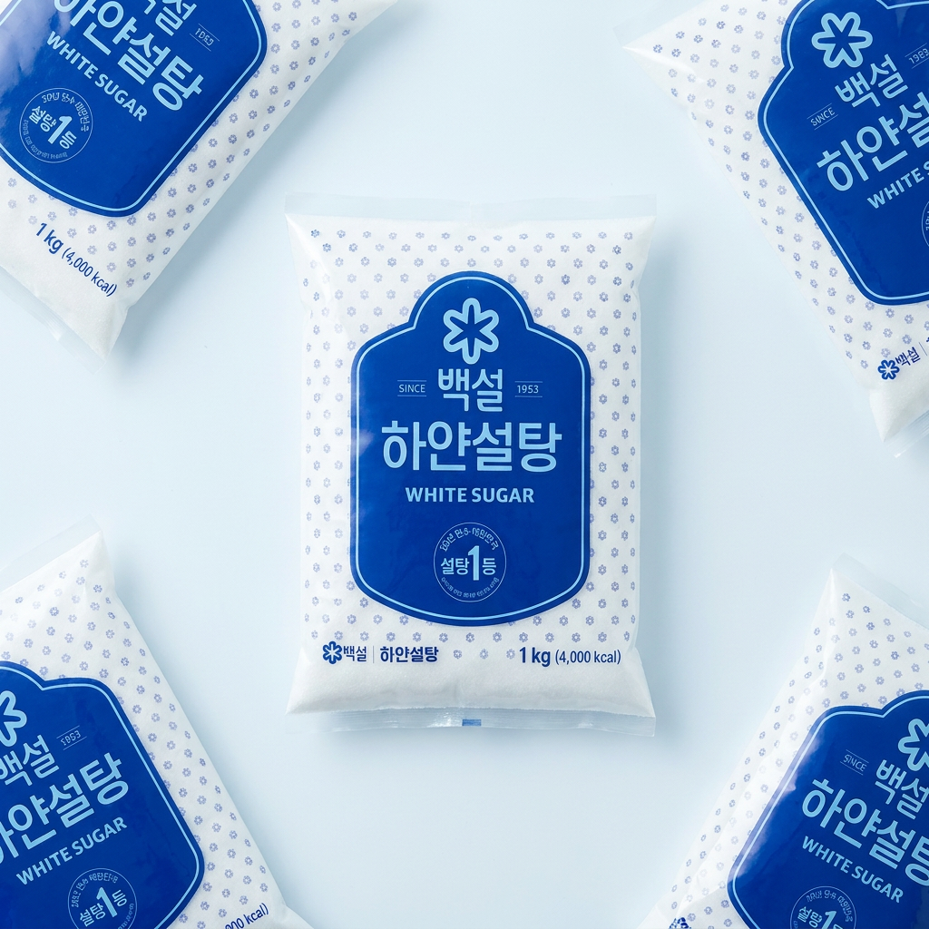 백설 하얀설탕, 1kg, 4개