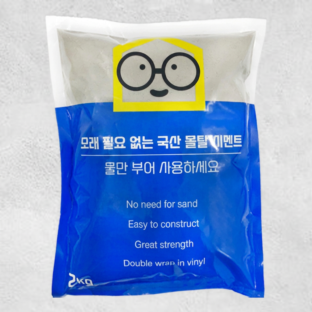 철물팩토리 몰탈 시멘트, 2kg, 1개