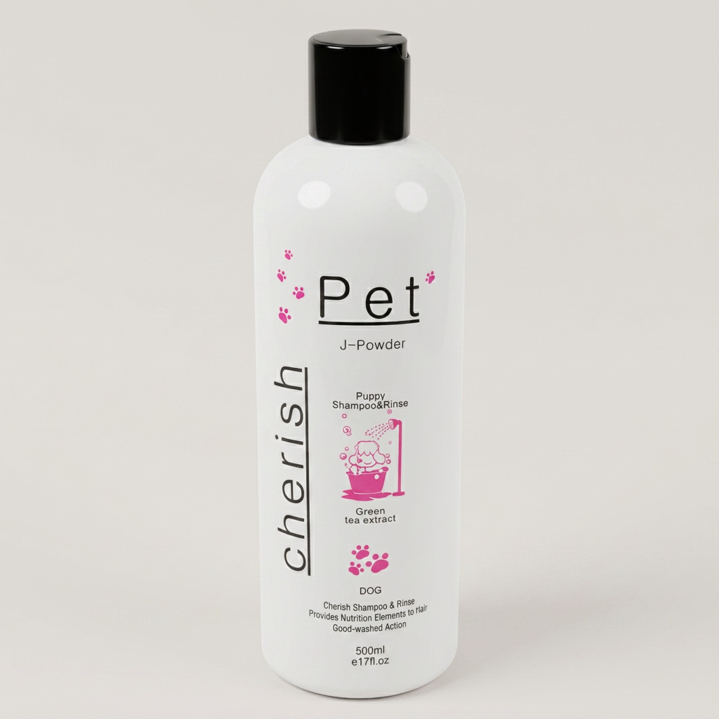 체리쉬 어린개용 강아지 샴푸 린스 겸용샴푸, 500ml, 1개
