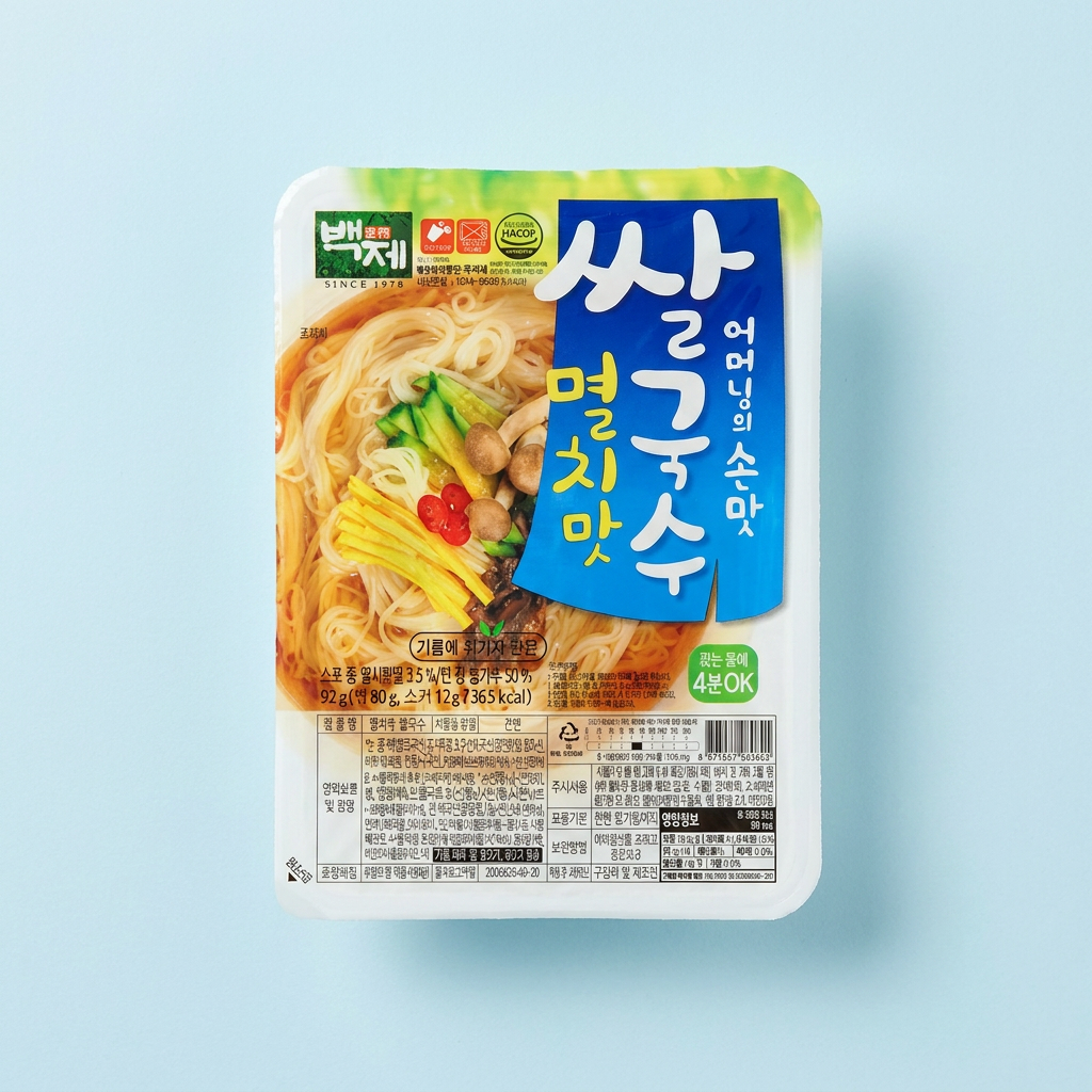 백제 쌀국수 멸치맛, 92g, 30개