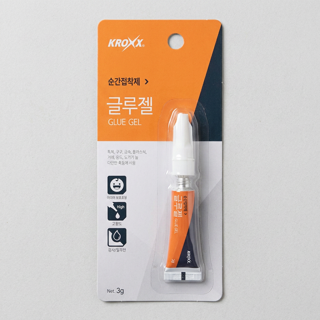 KROXX 순간접착제 글루젤, 3g, 1개