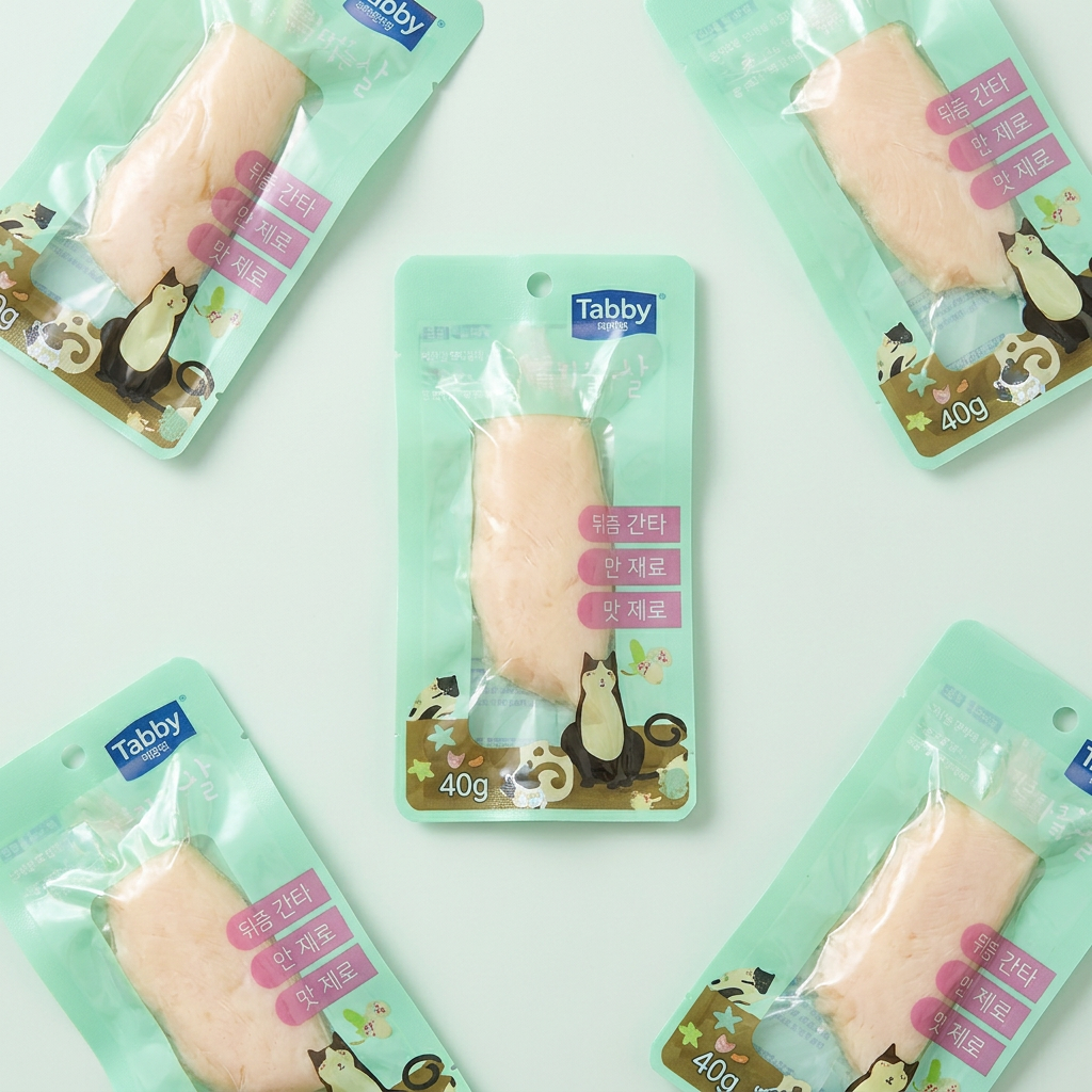 테비 순수 닭가슴살 고양이 간식, 닭고기, 40g, 50개입, 1개