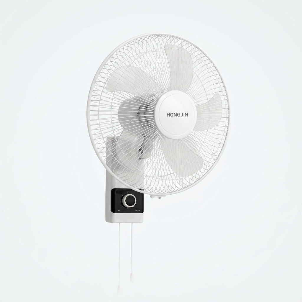 홍진테크 벽걸이 선풍기, HJ-W100EF, 벽걸이형, 줄당김, 화이트, 1개