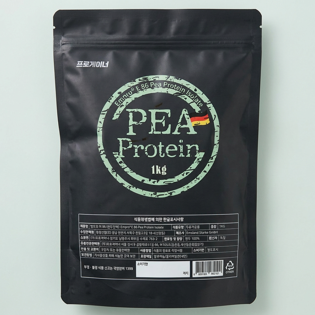 프로게이너 완두단백질, 무맛, 1kg, 1팩