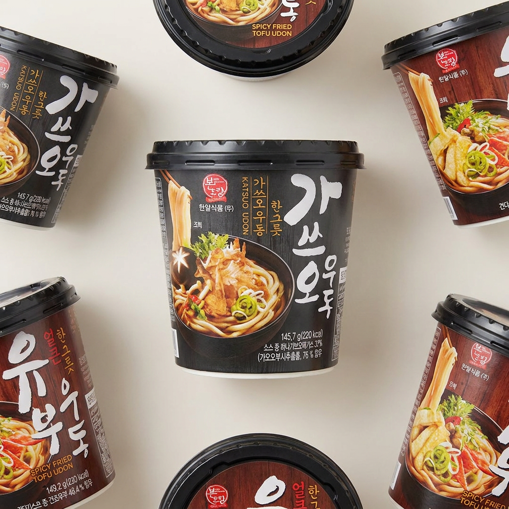 한일식품 얼큰 유부우동 한그릇, 149.2g, 6개