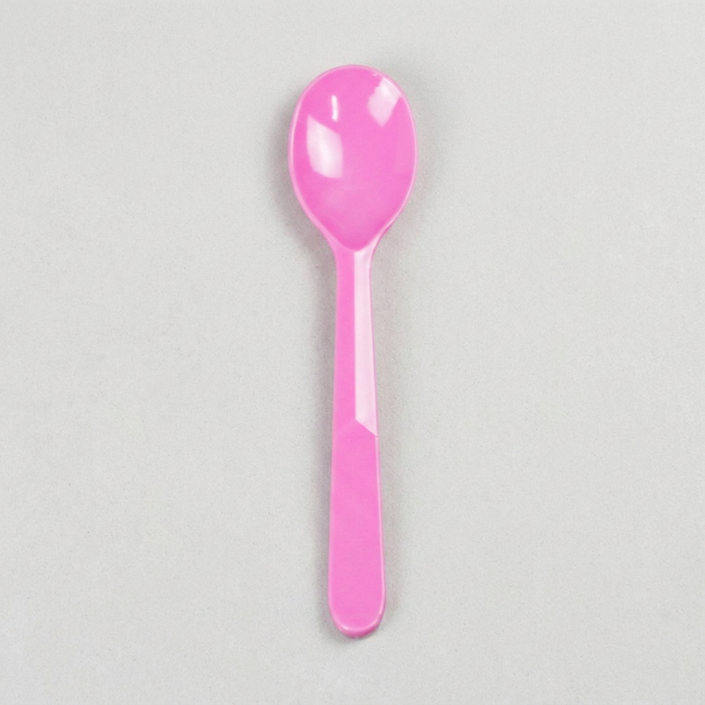 일용상회 일회용 빙수 아이스크림 스푼 CI 대, 분홍, 120mm, 500개