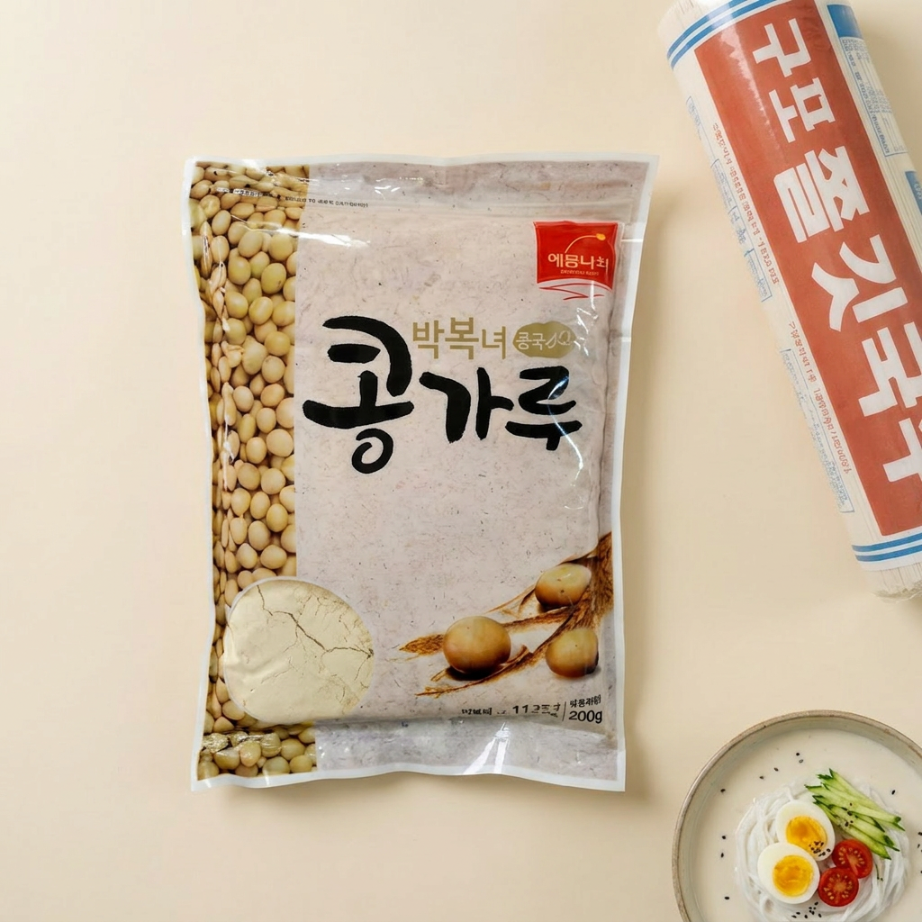 박복녀 콩가루, 850g + 구포쫄깃국수, 1.4kg, 1세트