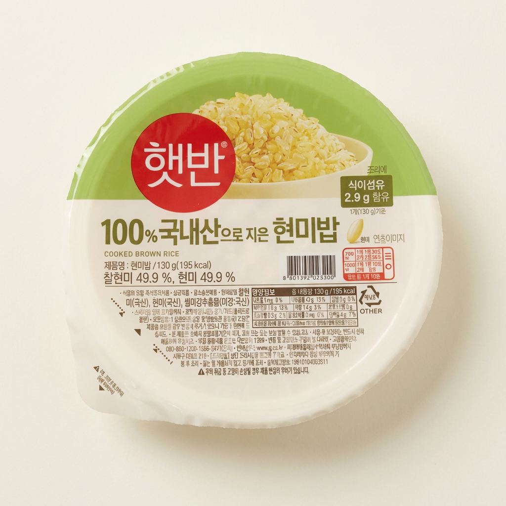 CJ제일제당 햇반 현미밥 작은공기, 130g, 72개