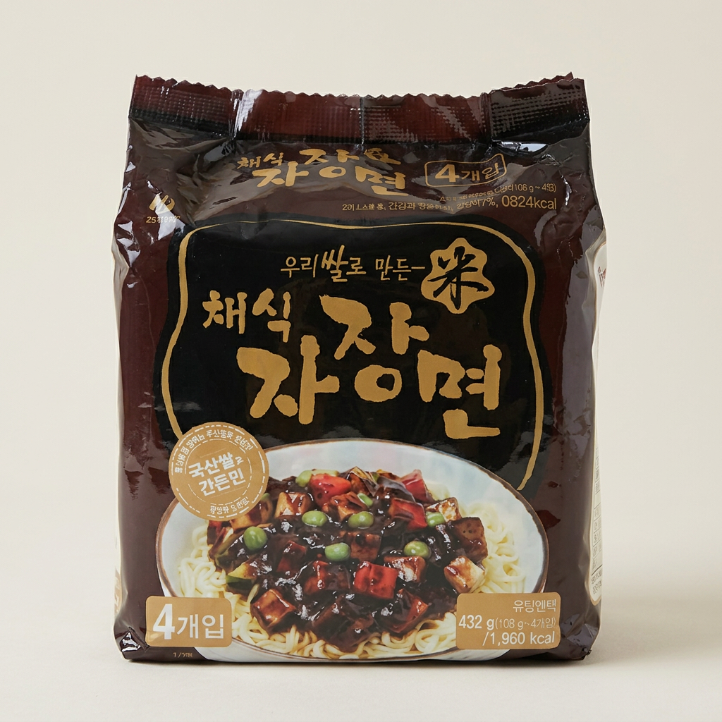 우리쌀로 만든 채식자장면, 108g x 4개입, 1개