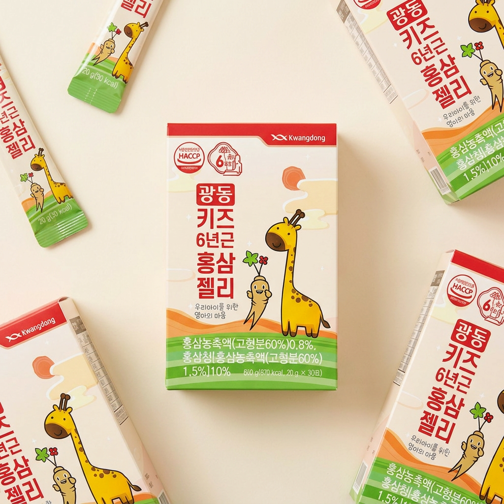 광동 키즈 6년근 홍삼젤리, 20g, 30포, 3박스