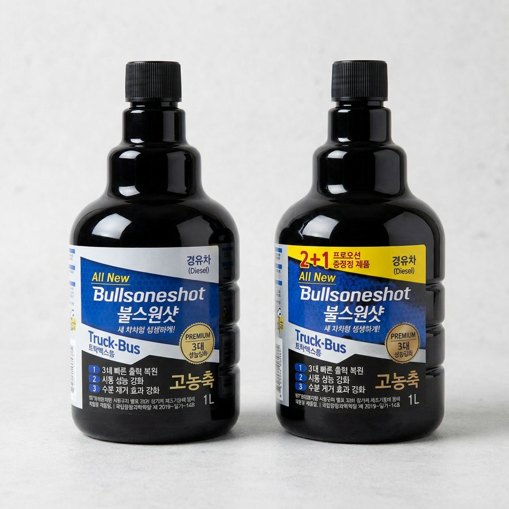불스원샷 고농축 경유차용 연료첨가제, 1L, 디젤/경유, 2+1, 3개