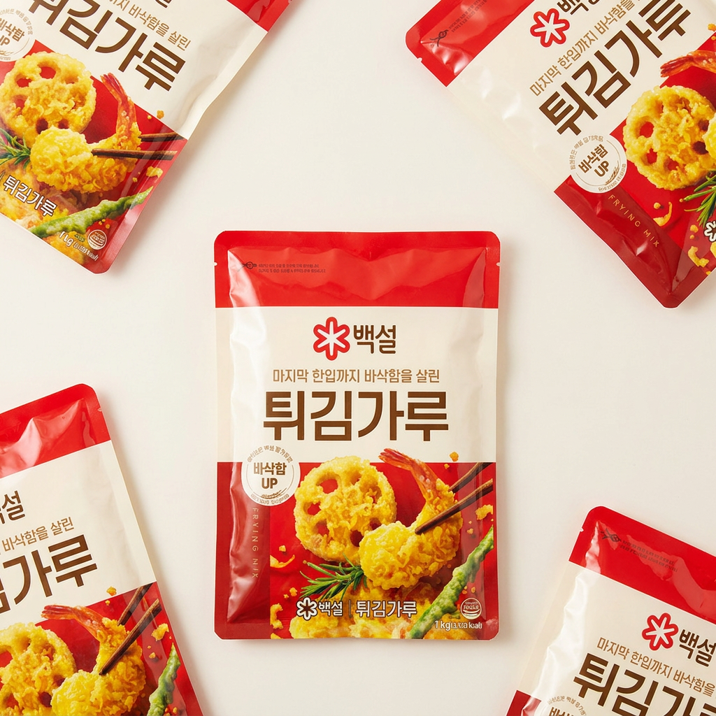 백설 튀김가루, 1kg, 3개