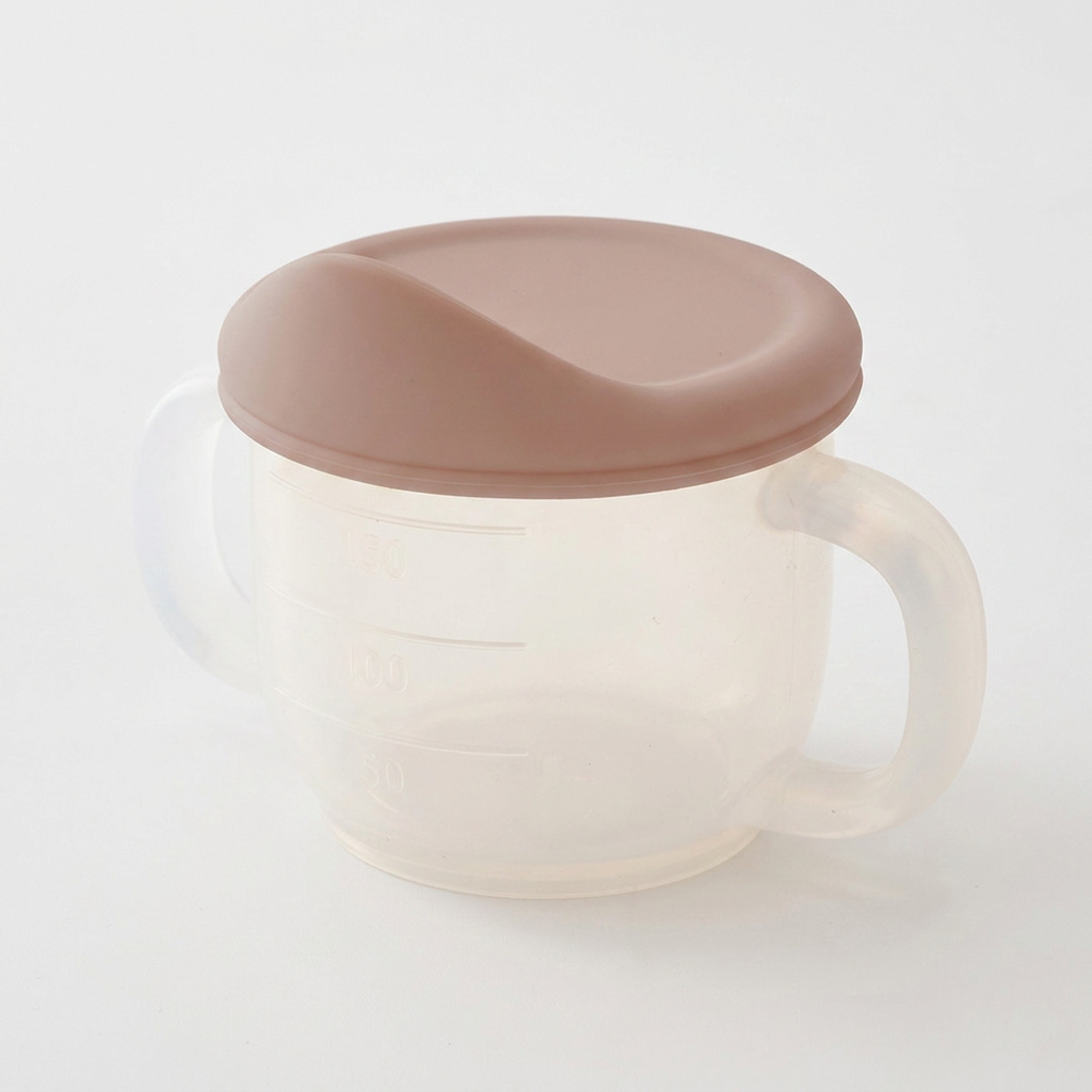 퍼기 처음 쓰는 말랑 빨대컵, 토프브라운, 200ml, 1개