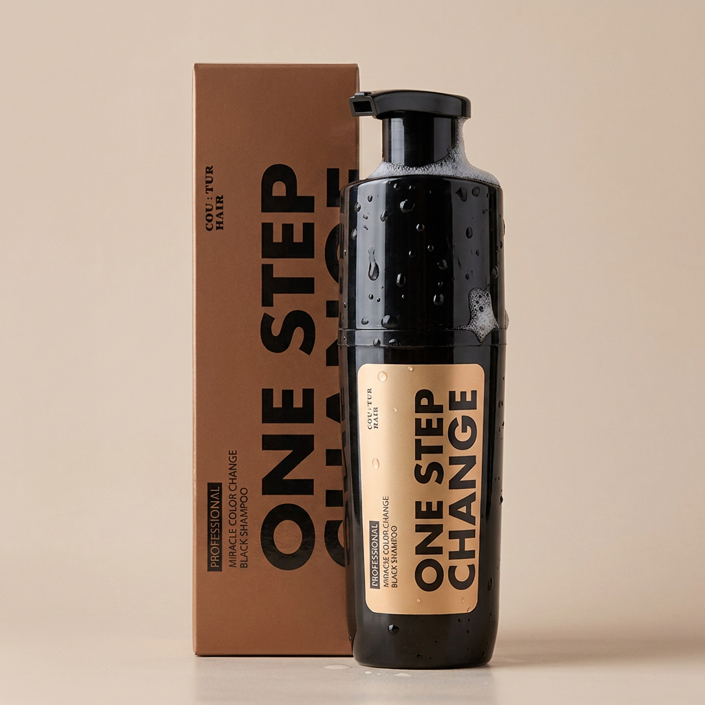 NEW 꾸띄르헤어 미라클 염색샴푸, 갈색, 180ml, 1개