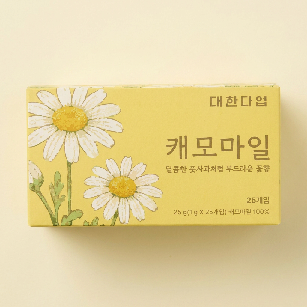 대한다업 캐모마일 티백 꽃차, 1g, 25개