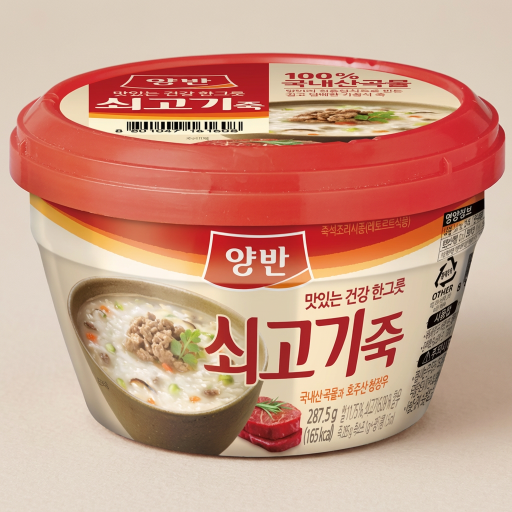 양반 쇠고기죽, 288ml, 12개