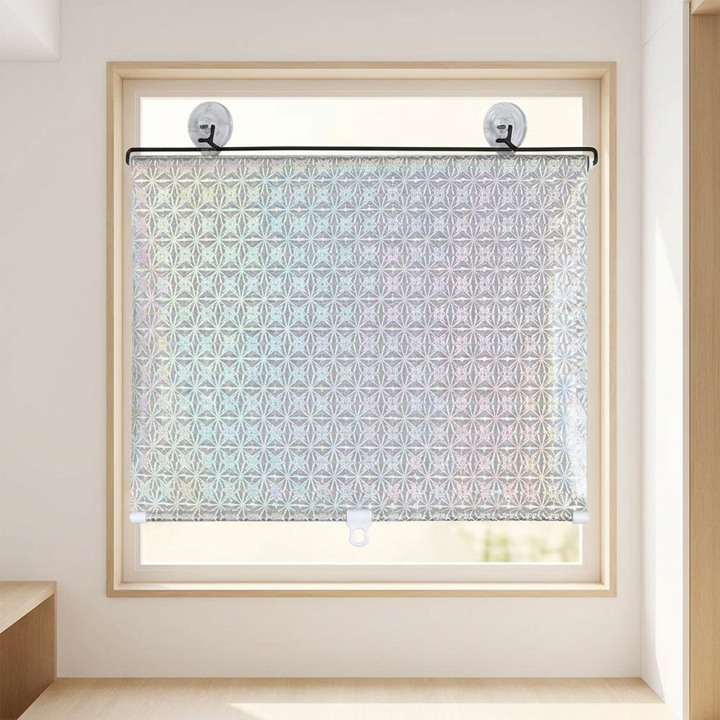 롤 블라인드 창문 방염 암막 스크린 실버 65x125cm, 대, 1개