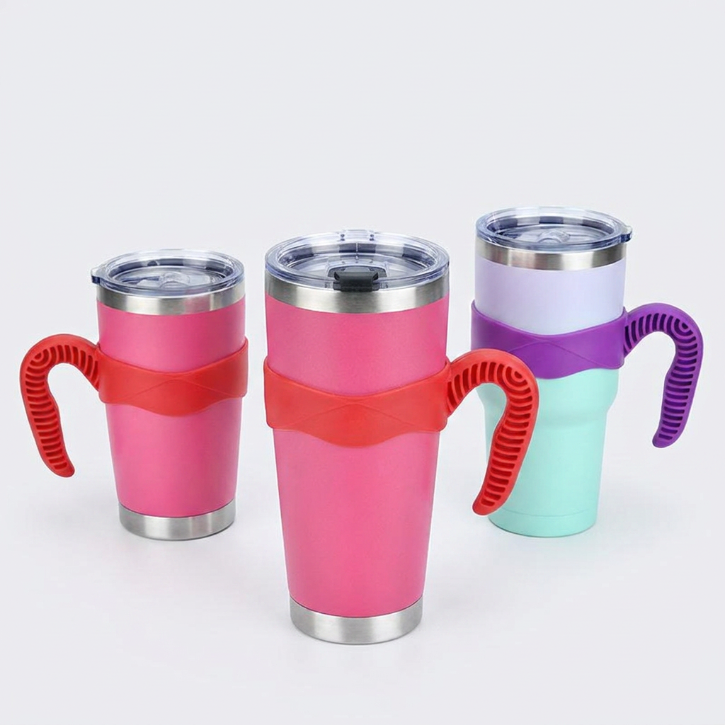텀블러 손잡이 보조홀더, DD-13111, 핑크, 30oz, 1개