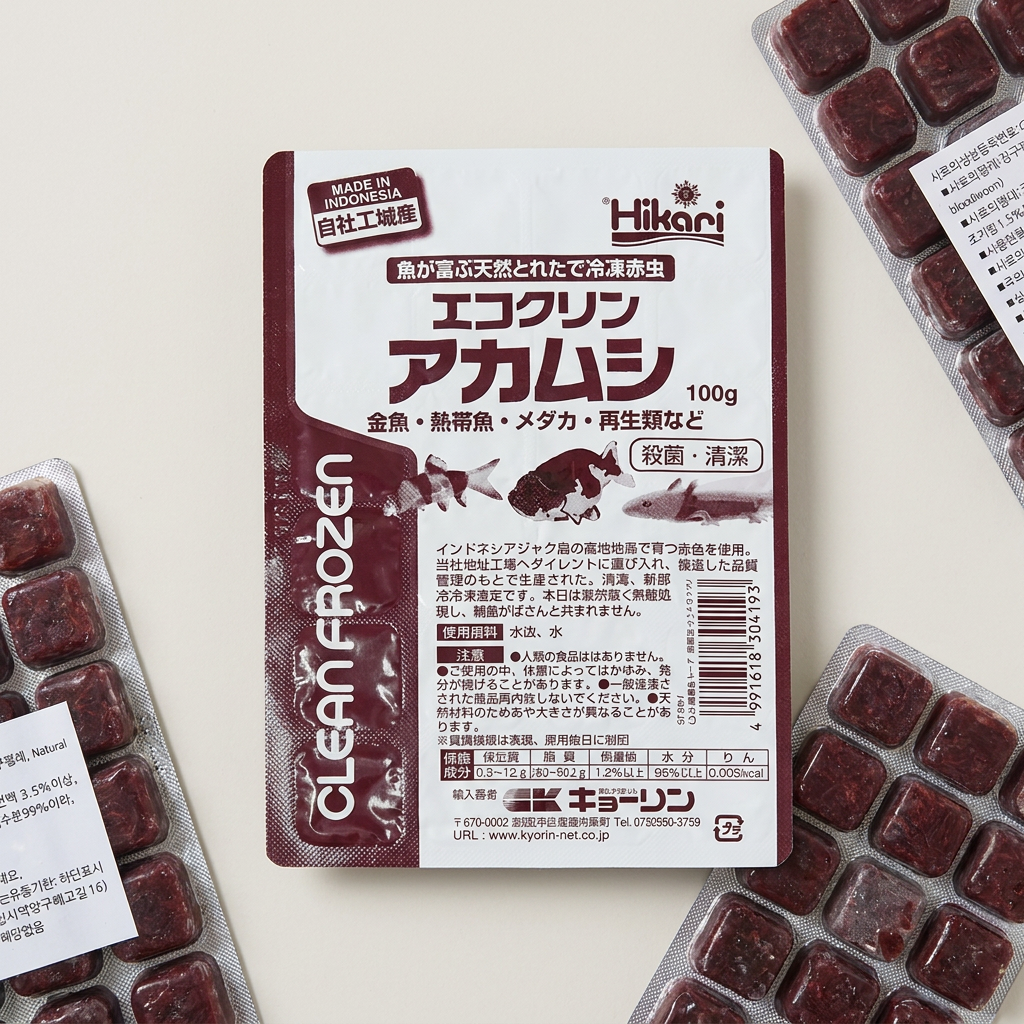 히카리 냉동장구벌레, 100g, 2개