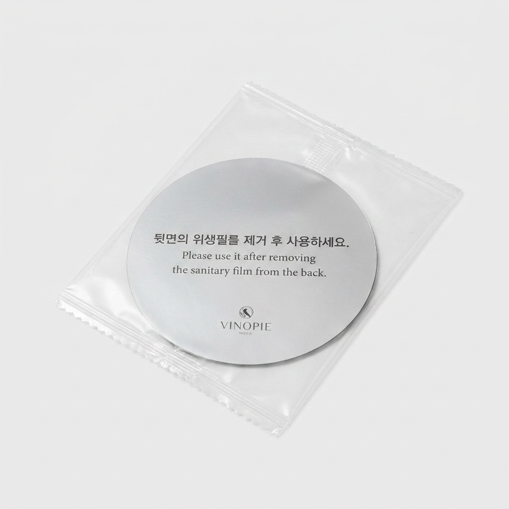 비노파이 와인 디스크 필름 푸어러, 논코팅, 투명, 20매, 1개