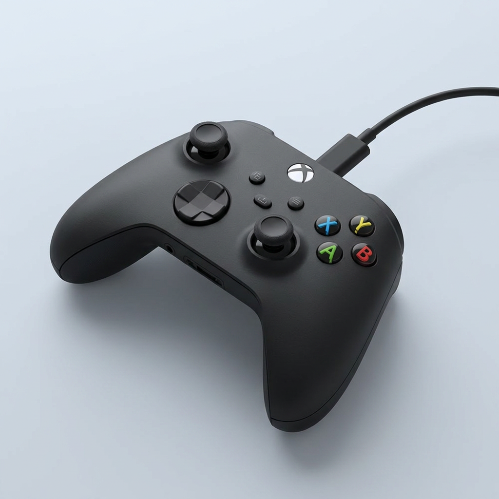 Xbox 무선 컨트롤러 + USB-C 케이블, 카본 블랙, 1개