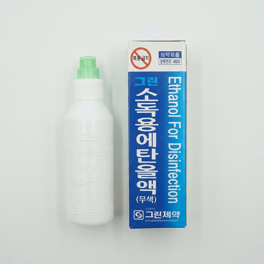 그린 소독용에탄올액, 60ml, 1개