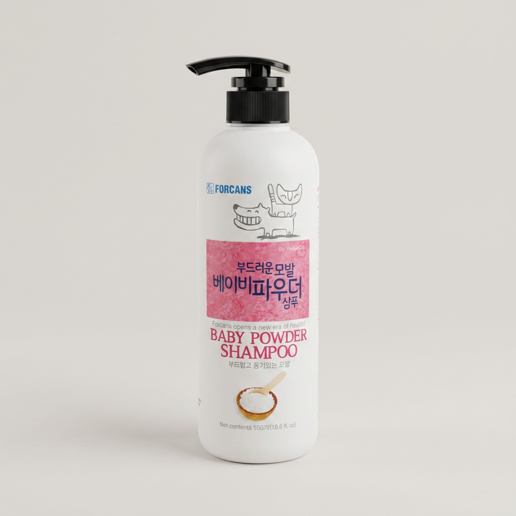 포켄스 부드러운모발 베이비파우더 샴푸, 550ml, 2개