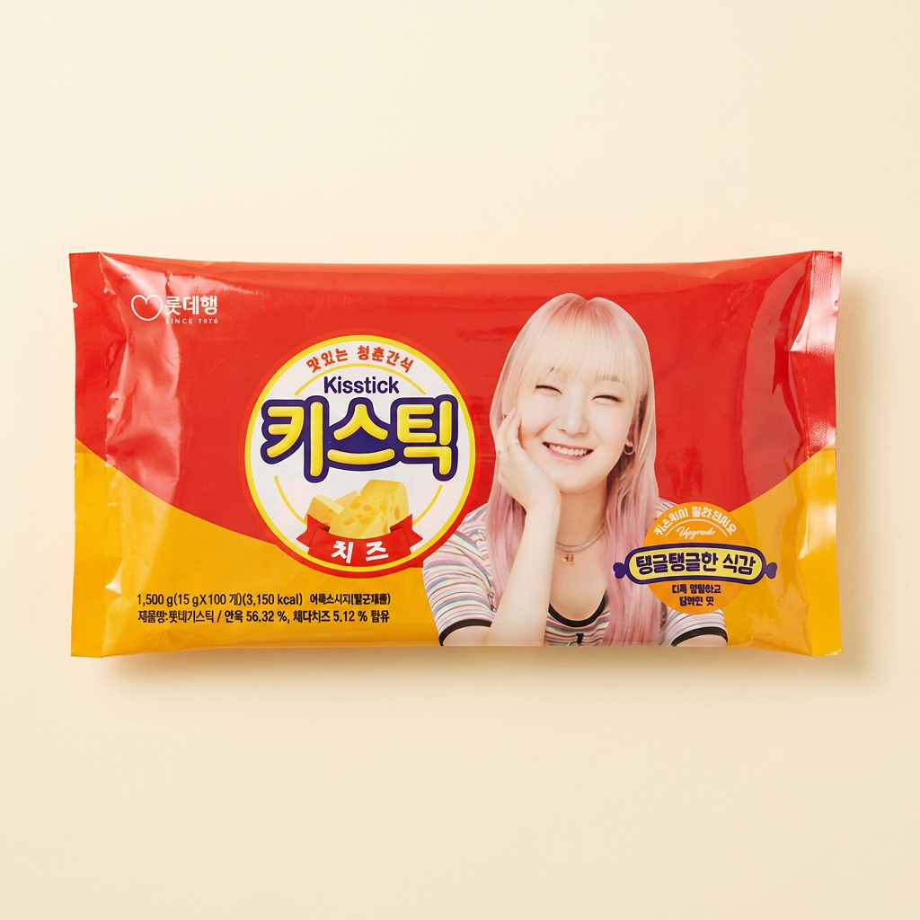 롯데햄 롯데키스틱, 15g, 100개
