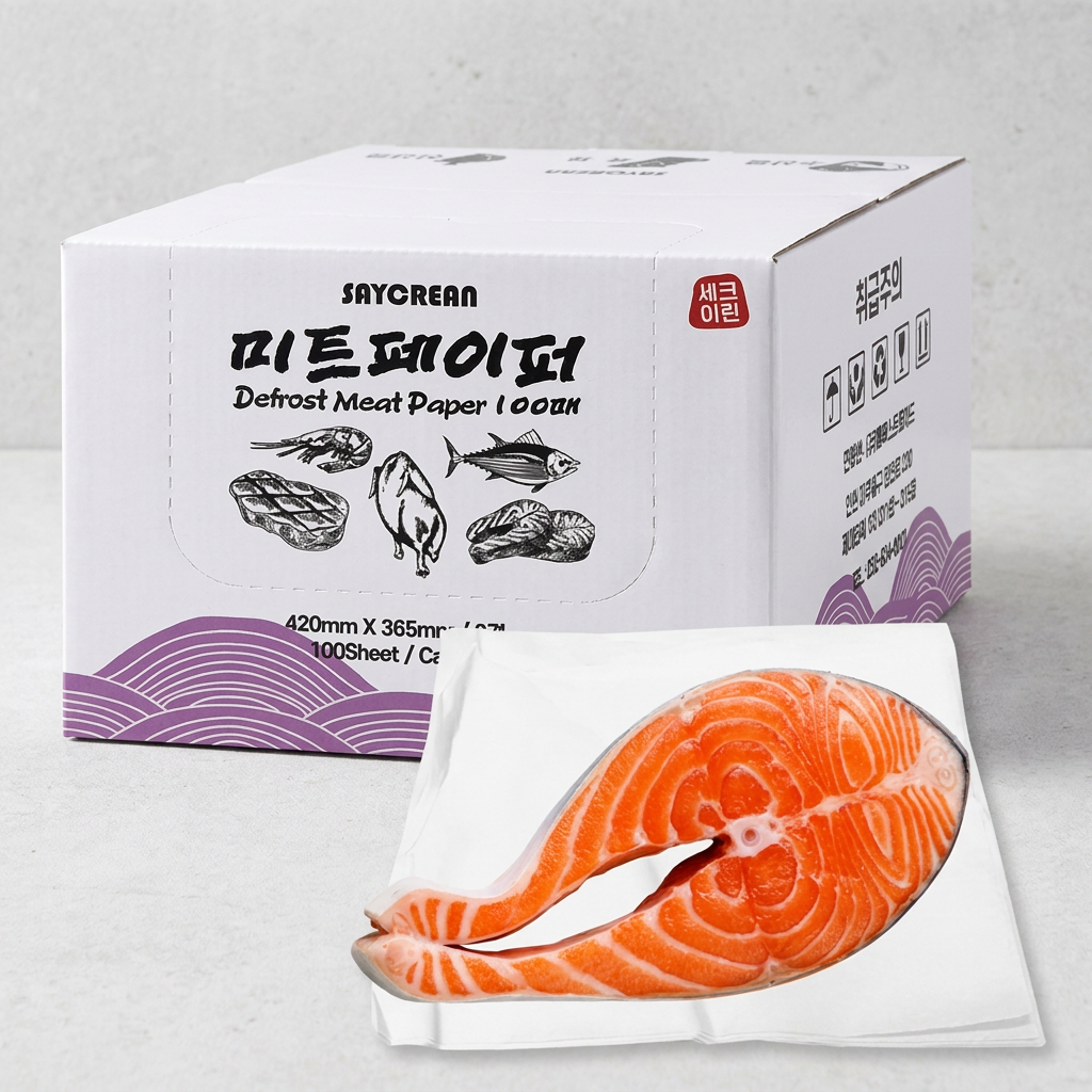 크리넥스 천연 해동지 대형 미트페이퍼, 1롤