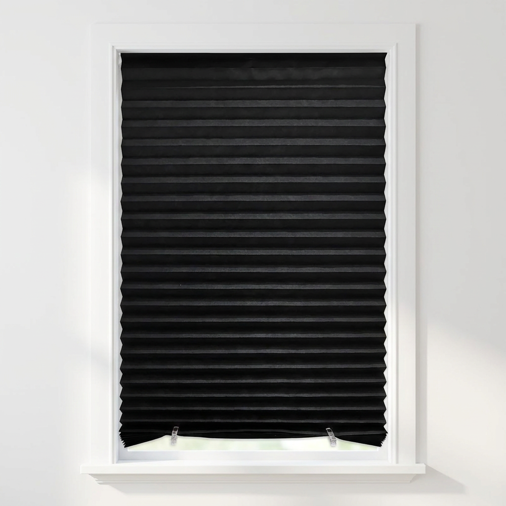 라라티와이 스테이 햇빛 차단 1분 설치 붙이는 블라인드, 블랙, 60x150cm, 1개