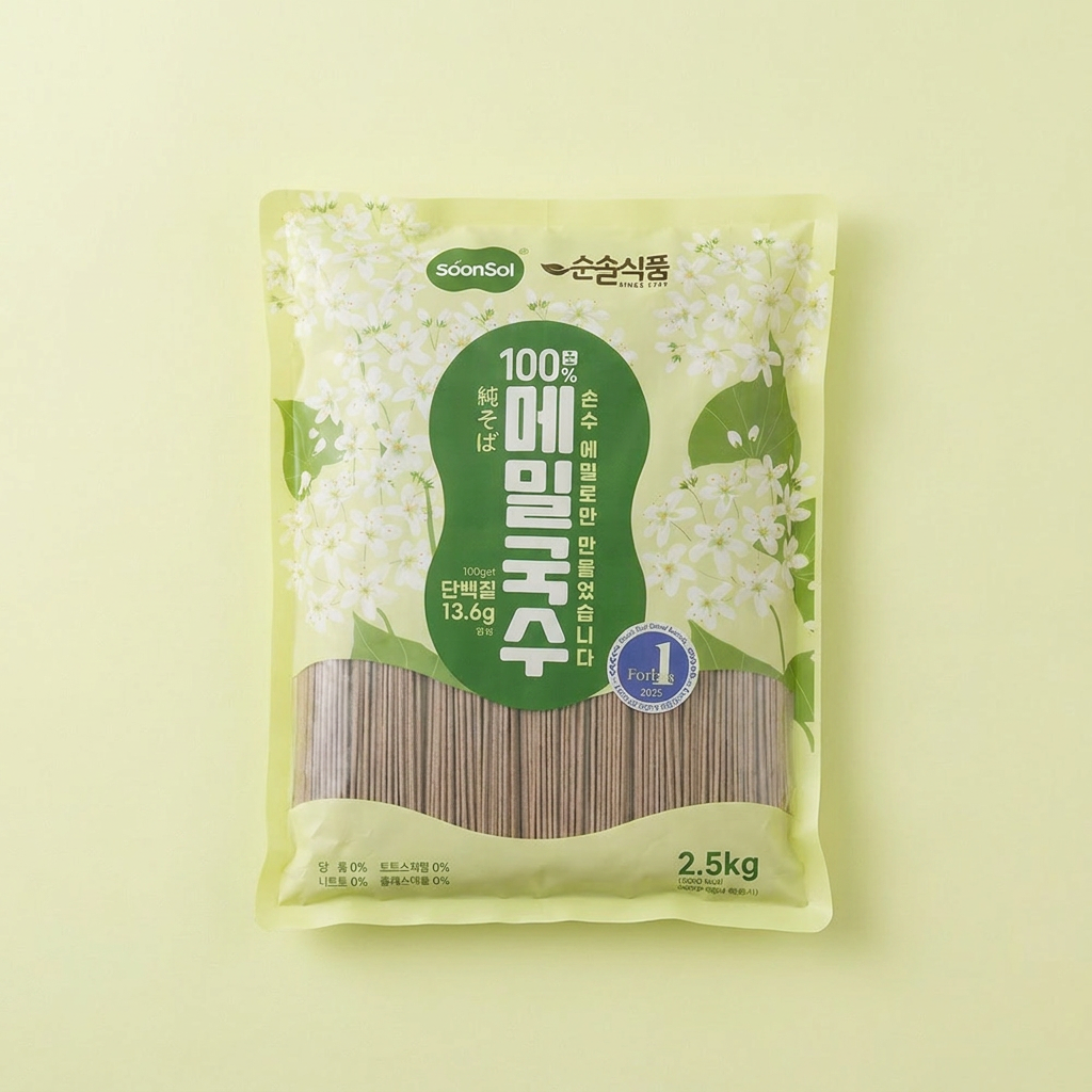순솔 메밀면 메밀국수 대용량, 2.5kg, 1개