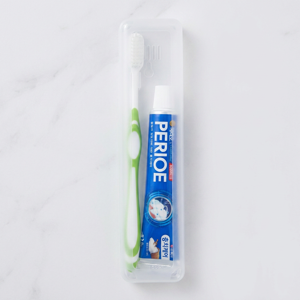 페리오 휴대용 치약칫솔 케이스 세트, 50g, 4세트