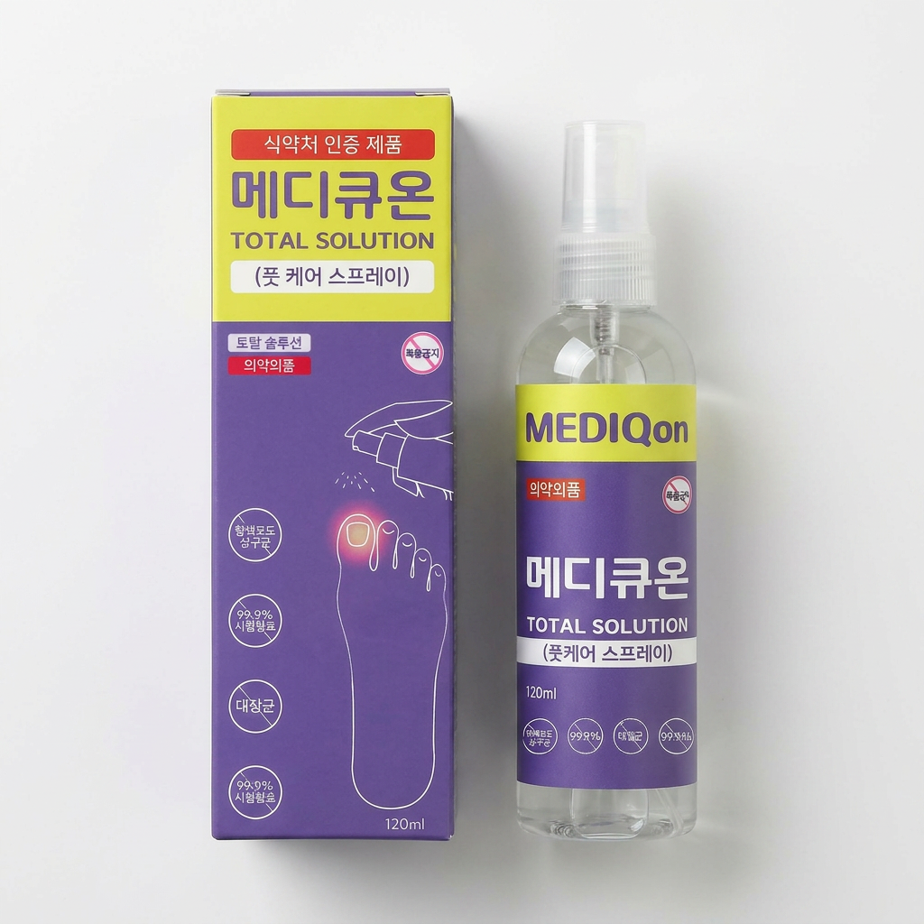 메디큐온 토탈 솔루션 미스트 풋케어 스프레이, 120ml, 1개