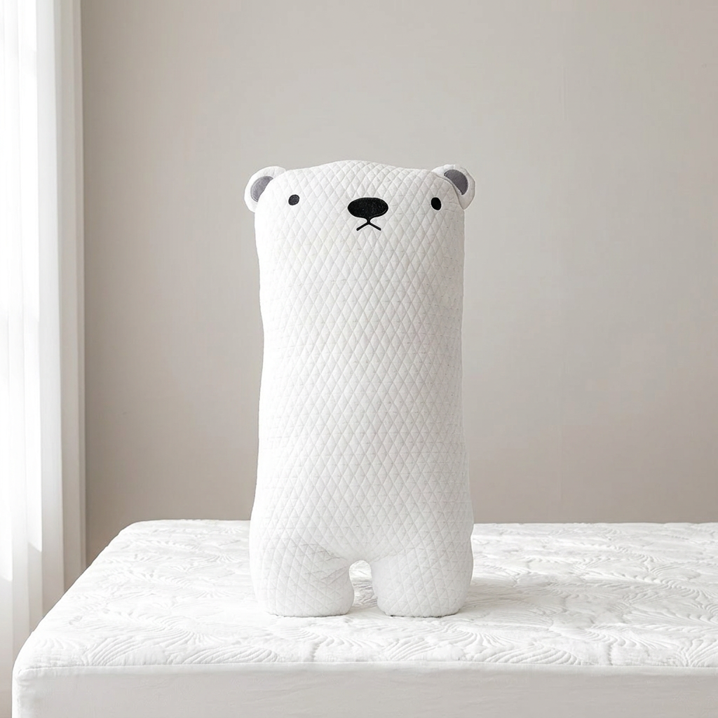 아이스쿨링 냉감 인형 바디필로우, 펭돌이, 화이트, 30x70cm, 1개