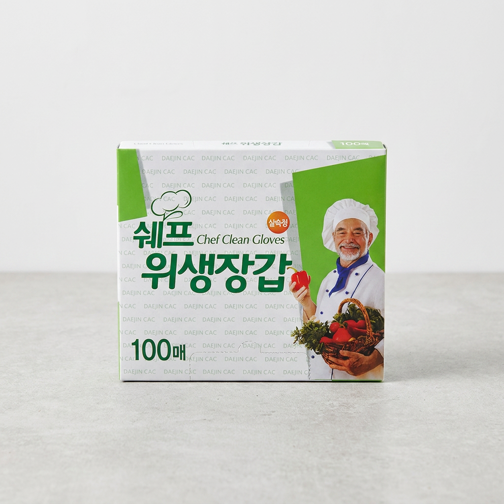 쉐프 위생장갑, 100매, 3개