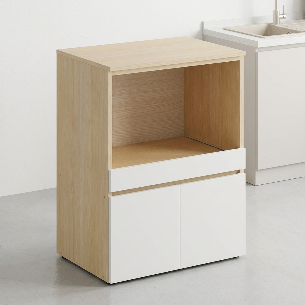 코스트웰 메렌다 600 심플 렌지대, 오크화이트, 600mm x 400mm x 800mm, 2단